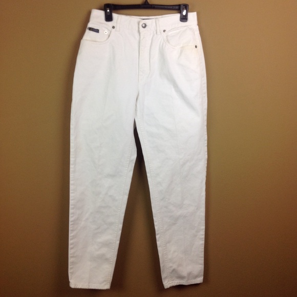 escada white jeans
